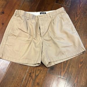 Uniform shorts khaki- hemmed to 5” inseam